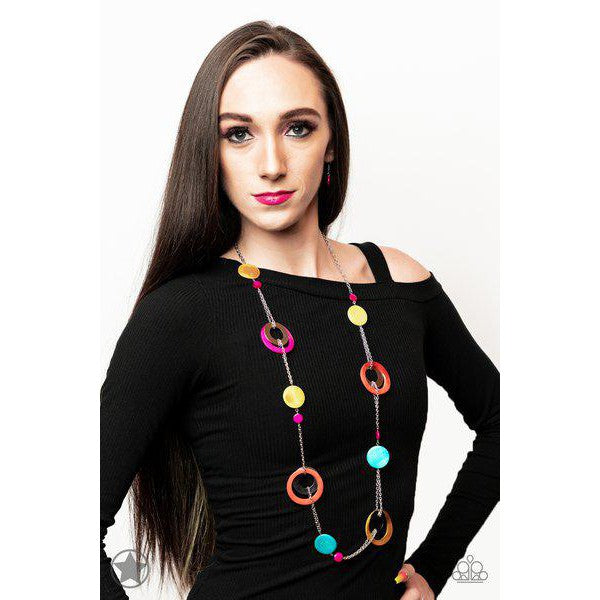 Kaleidoscopically Captivating - Multi Blockbuster Necklace - A Large Selection Hand-Chains And Jewelry On rainbowartsreview,Women's Jewelry | Necklaces, Earrings, Bracelets