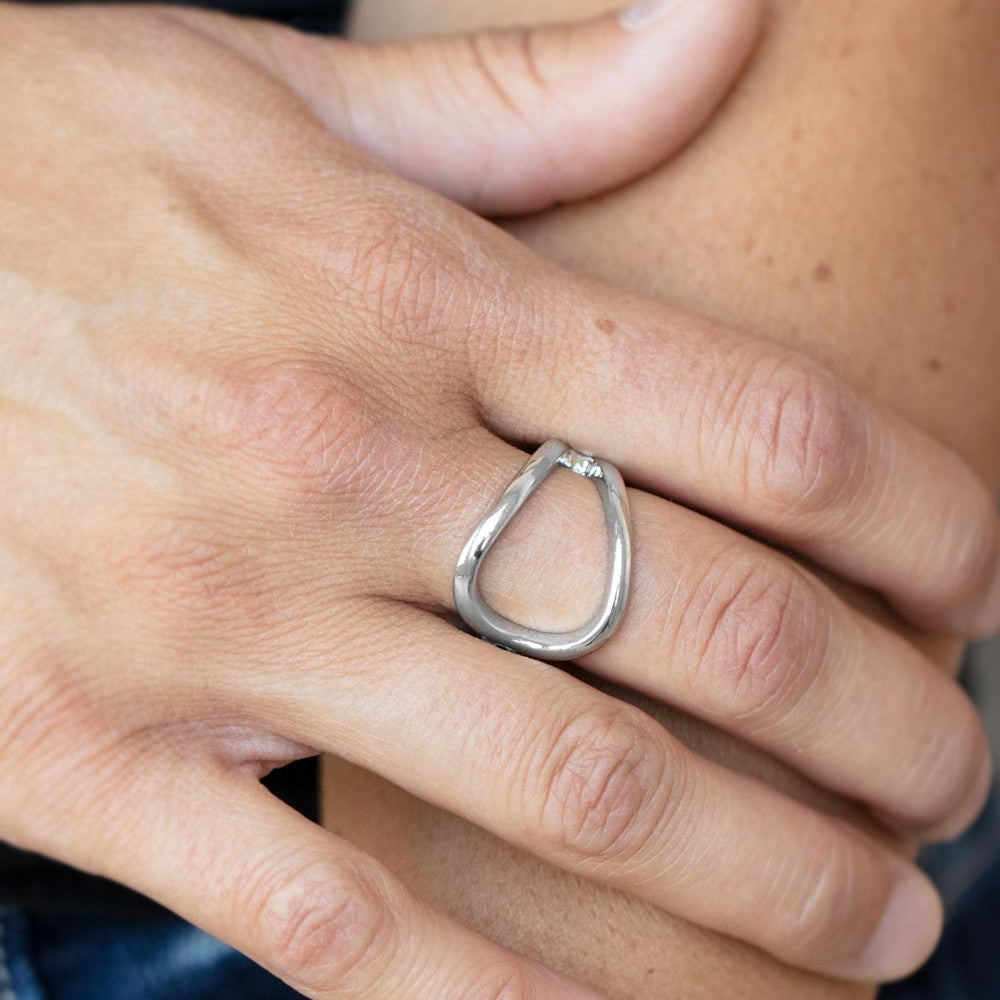 Fill The Gap - Silver Ring - Bling by Danielle Baker