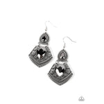 Royal Remix - Silver Hematite Earrings - Bling by Danielle Baker