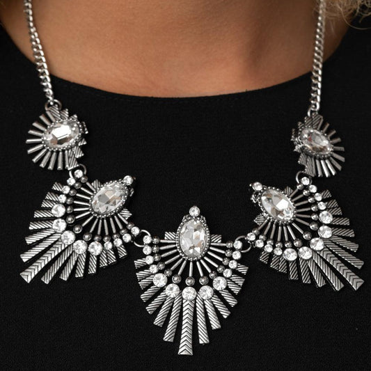 Miss YOUniverse - Silver Blockbuster Necklace - A Large Selection Hand-Chains And Jewelry On rainbowartsreview,Women's Jewelry | Necklaces, Earrings, Bracelets