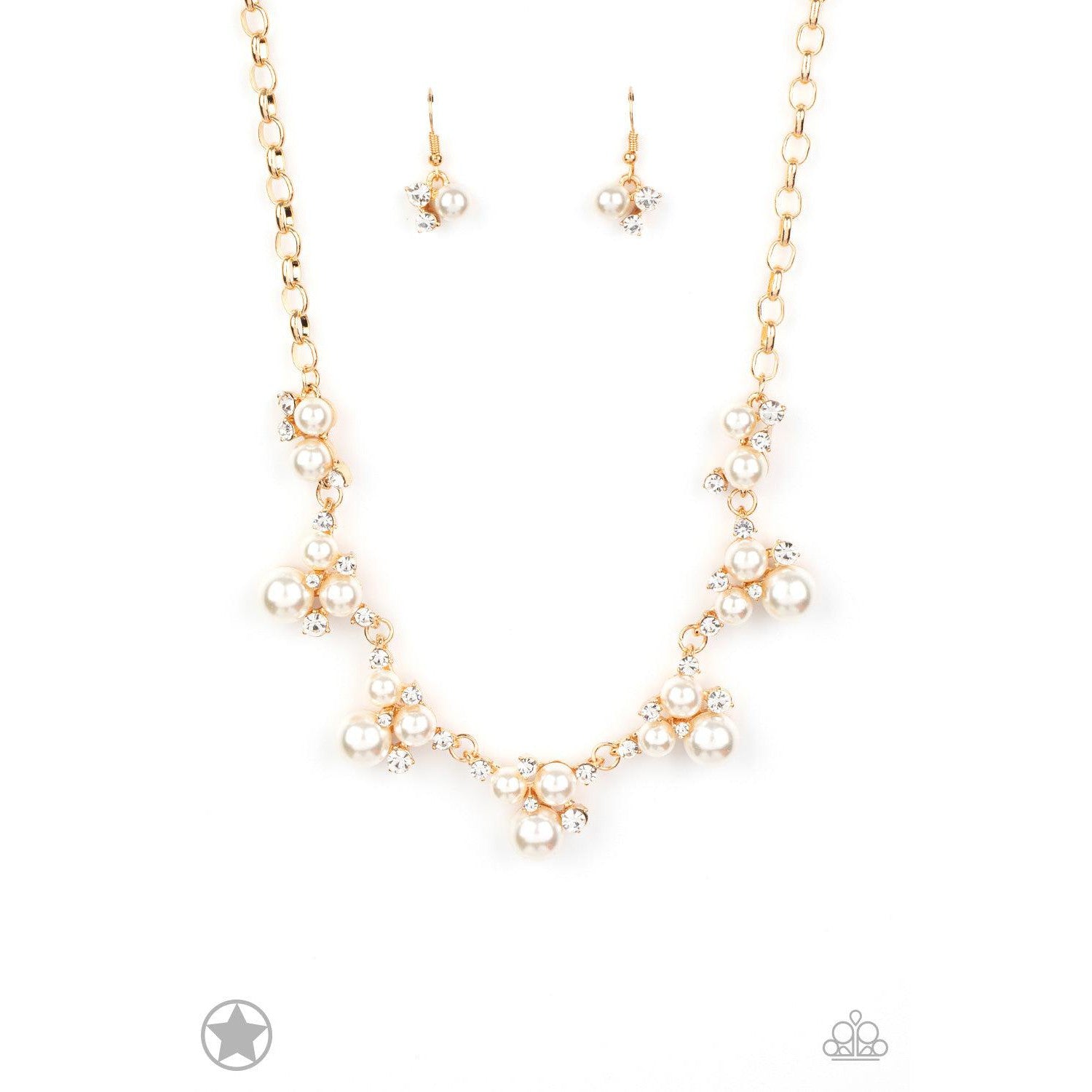 Toast To Perfection - Gold Pearl Blockbuster Necklace - A Large Selection Hand-Chains And Jewelry On rainbowartsreview,Women's Jewelry | Necklaces, Earrings, Bracelets