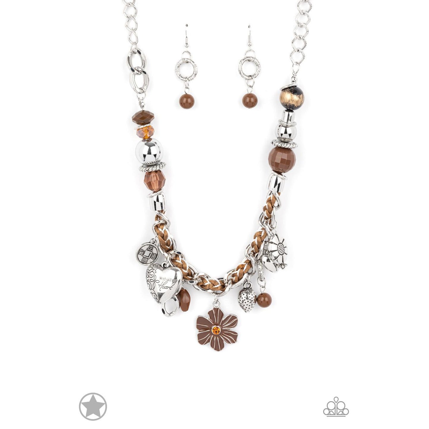 Charmed, I Am Sure - Brown Blockbuster Necklace - A Large Selection Hand-Chains And Jewelry On rainbowartsreview,Women's Jewelry | Necklaces, Earrings, Bracelets