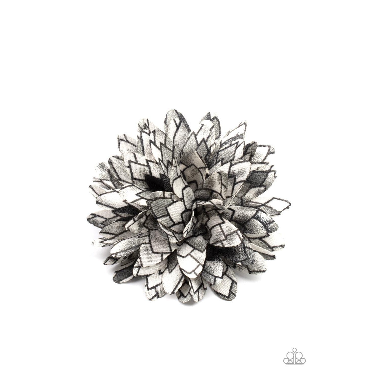 Vanguard Gardens - Black & Gray Petal Hair Clip - A Large Selection Hand-Chains And Jewelry On rainbowartsreview,Women's Jewelry | Necklaces, Earrings, Bracelets