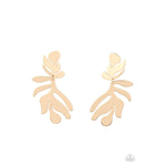 Palm Picnic - Gold Earrings - Bling by Danielle Baker