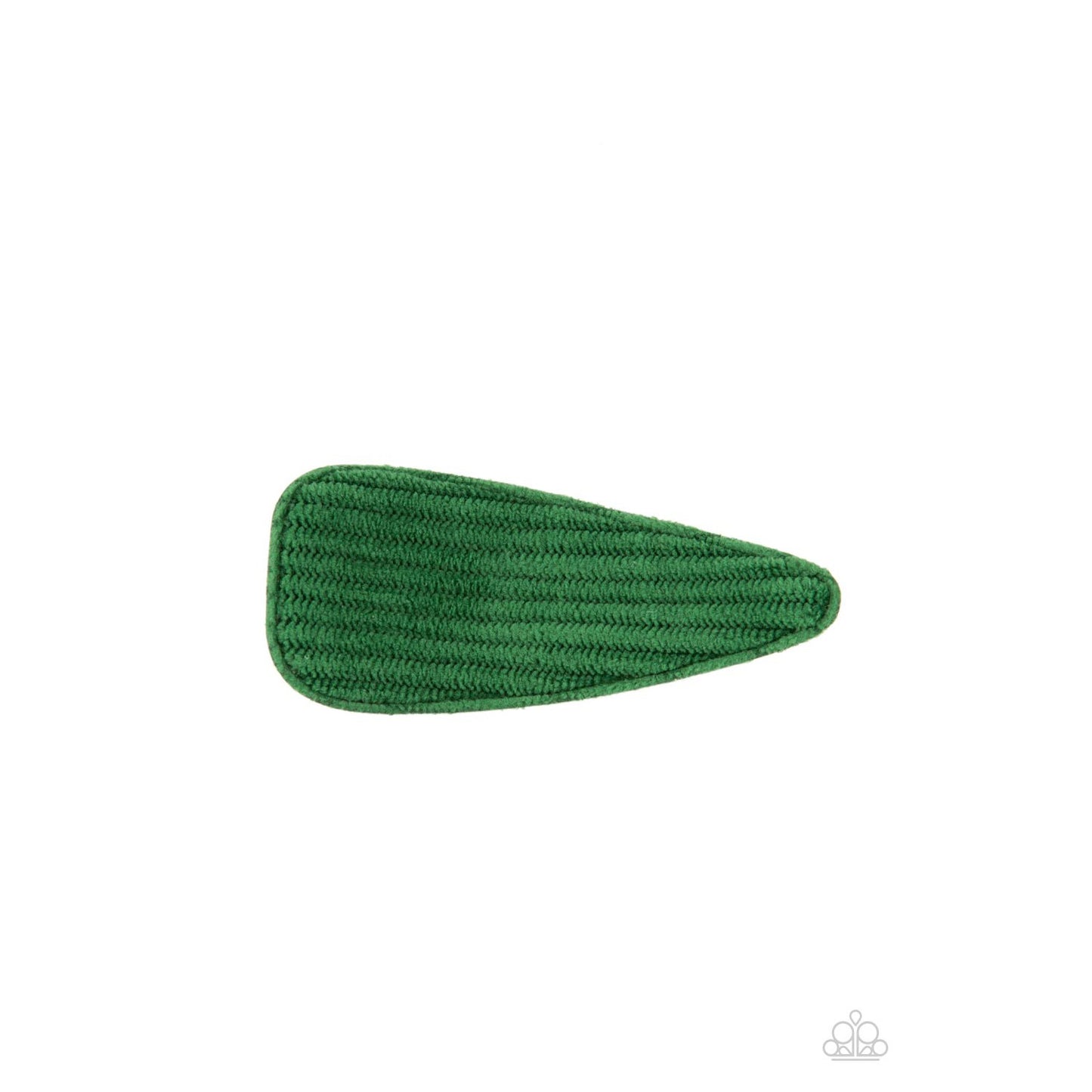 Colorfully Corduroy - Green Hair Clip - Bling by Danielle Baker
