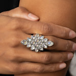 Combustible Iridescence - White Iridescent Ring - Bling by Danielle Baker