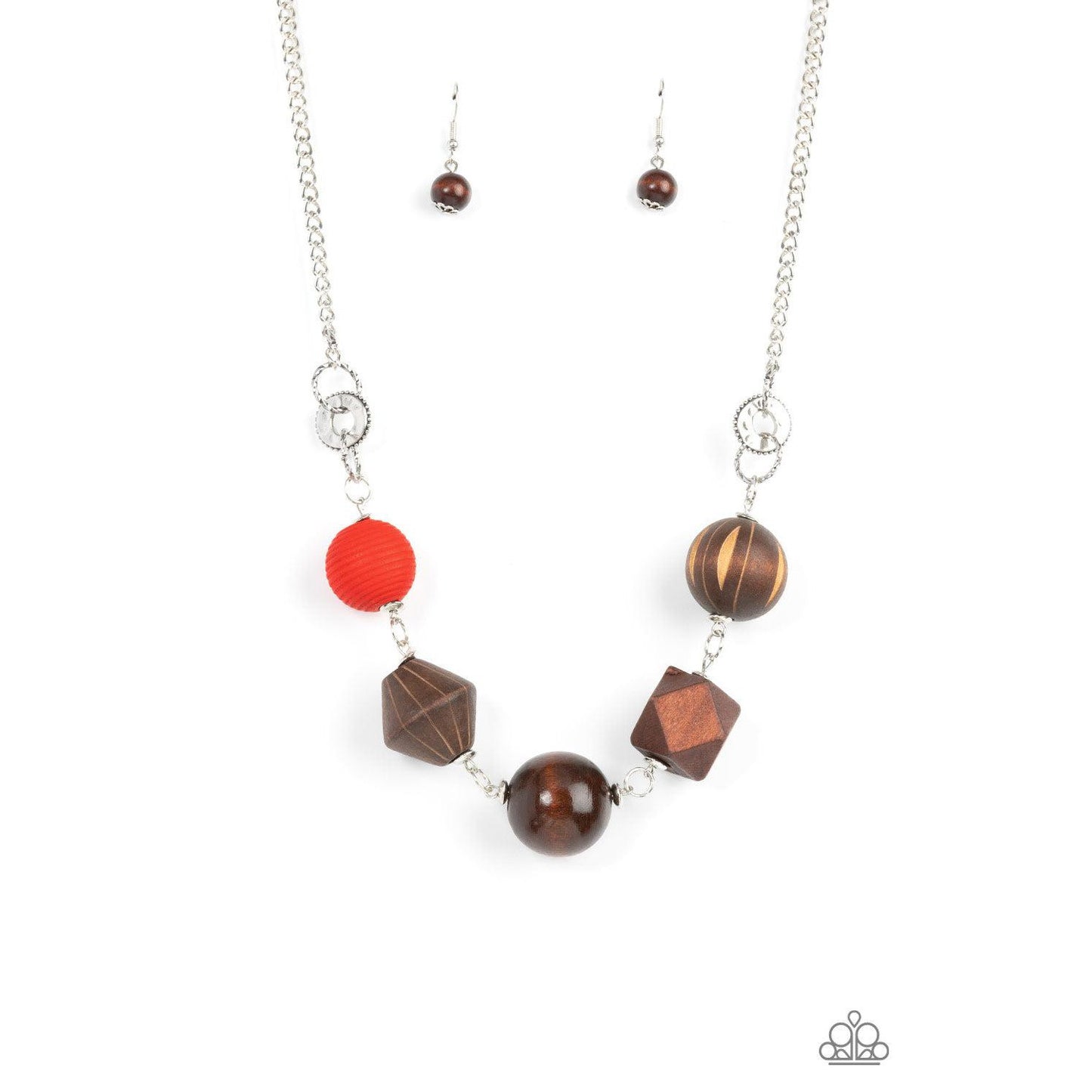 Eco Extravaganza - Red Multi Necklace - Bling by Danielle Baker