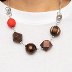 Eco Extravaganza - Red Multi Necklace - Bling by Danielle Baker