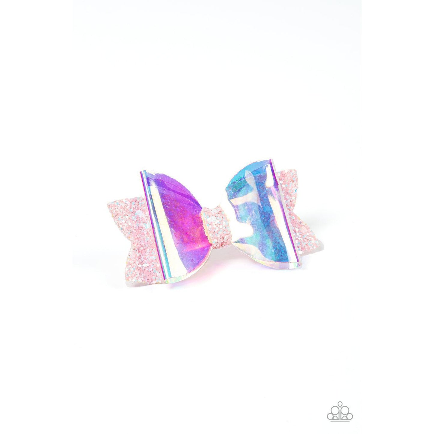 Futuristic Favorite - Pink Iridescent Hair Clip - rainbowartsreview