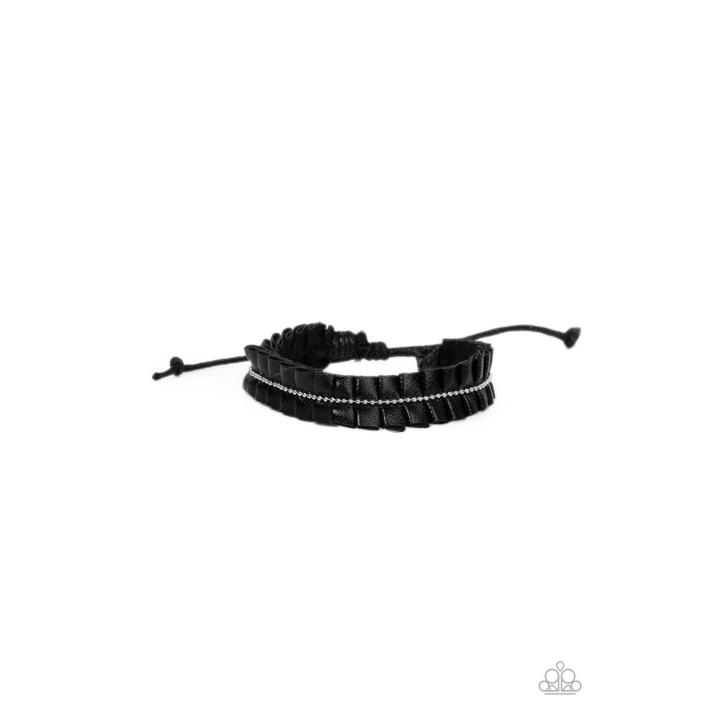 Hard to PLEATS - Black Leather Bracelet - A Large Selection Hand-Chains And Jewelry On rainbowartsreview,Women's Jewelry | Necklaces, Earrings, Bracelets