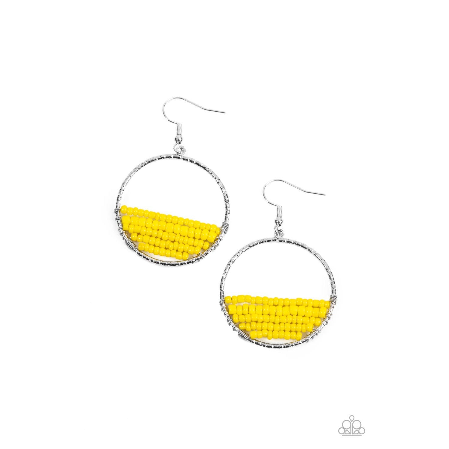 Head-Over-Horizons - Yellow Seed Bead Earrings - Bling by Danielle Baker