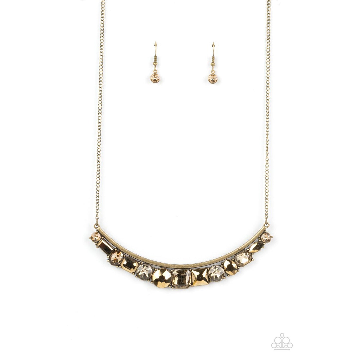 The Only SMOKE-SHOW in Town - Brass Necklace - Bling by Danielle Baker