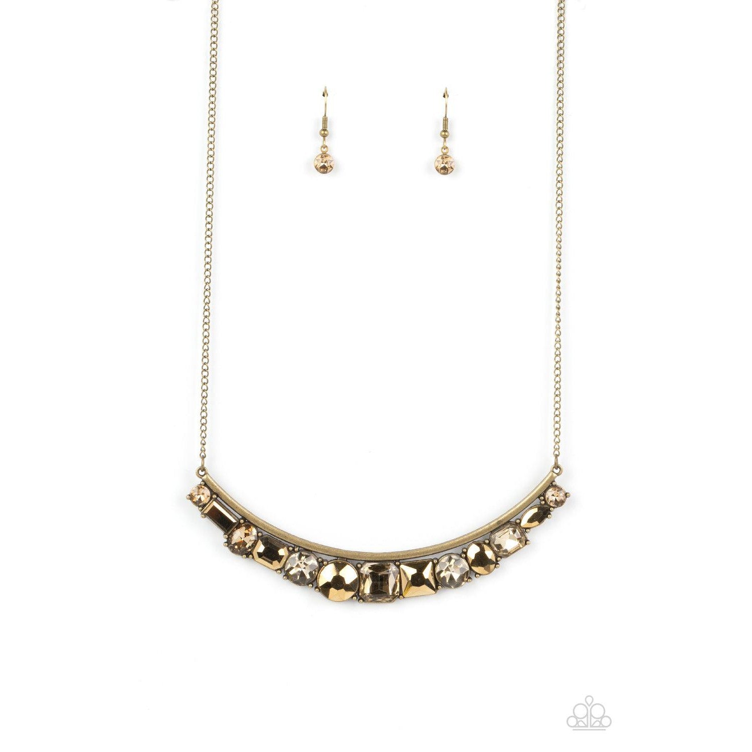 The Only SMOKE-SHOW in Town - Brass Necklace - Bling by Danielle Baker