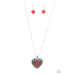 Wholeheartedly Whimsical - Red Heart Necklace - rainbowartsreview by Danielle Baker