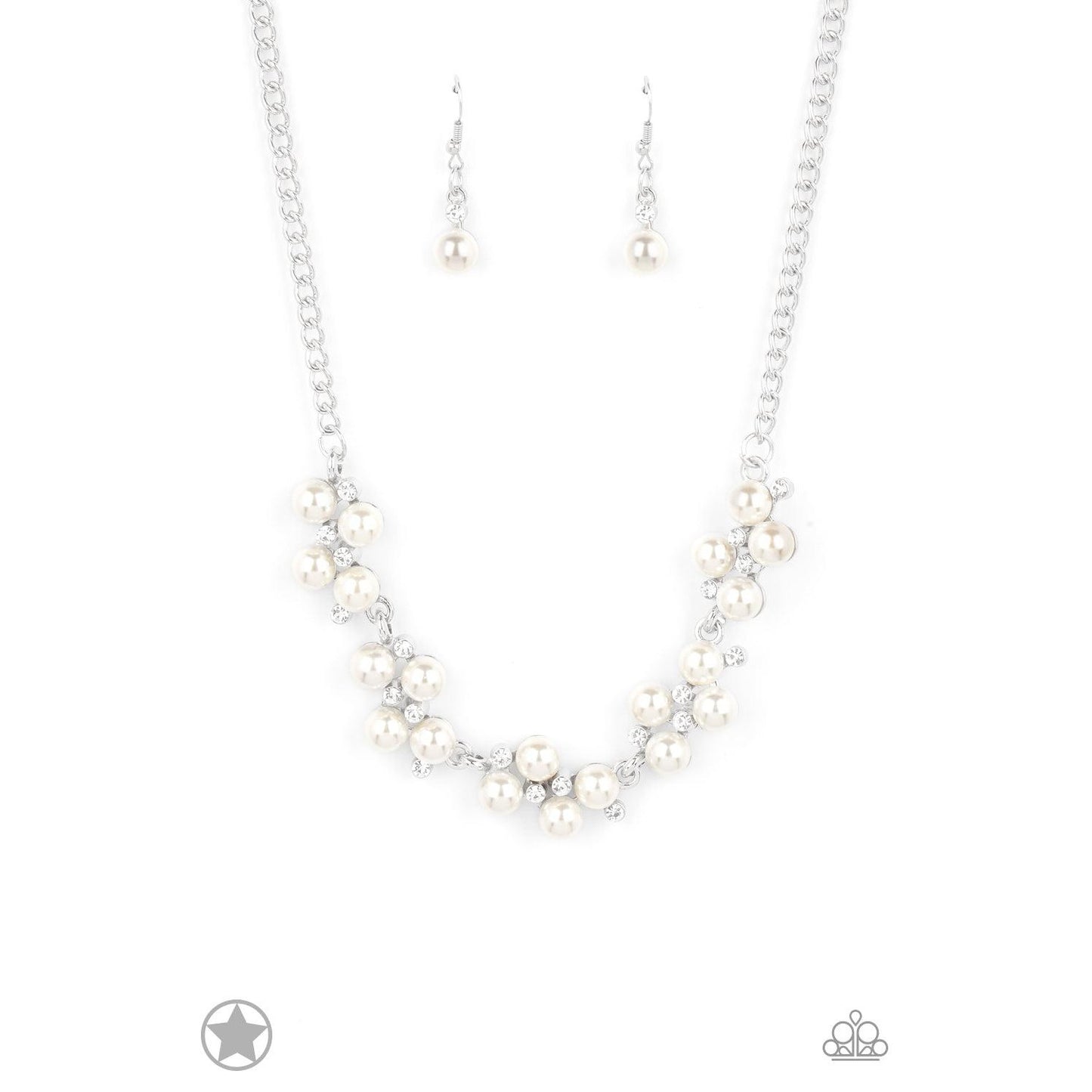 Love Story - White Pearl Necklace - Bling by Danielle Baker