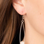 Atlantic Allure - White Pearl Earrings - Bling by Danielle Baker