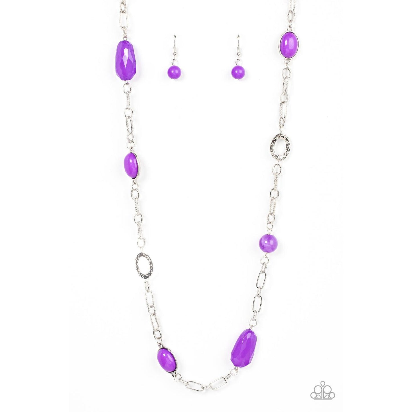 Barcelona Bash - Purple Necklace - Bling by Danielle Baker