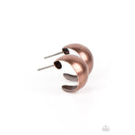 Burnished Beauty - Copper Mini Hoop Earrings - Bling by Danielle Baker