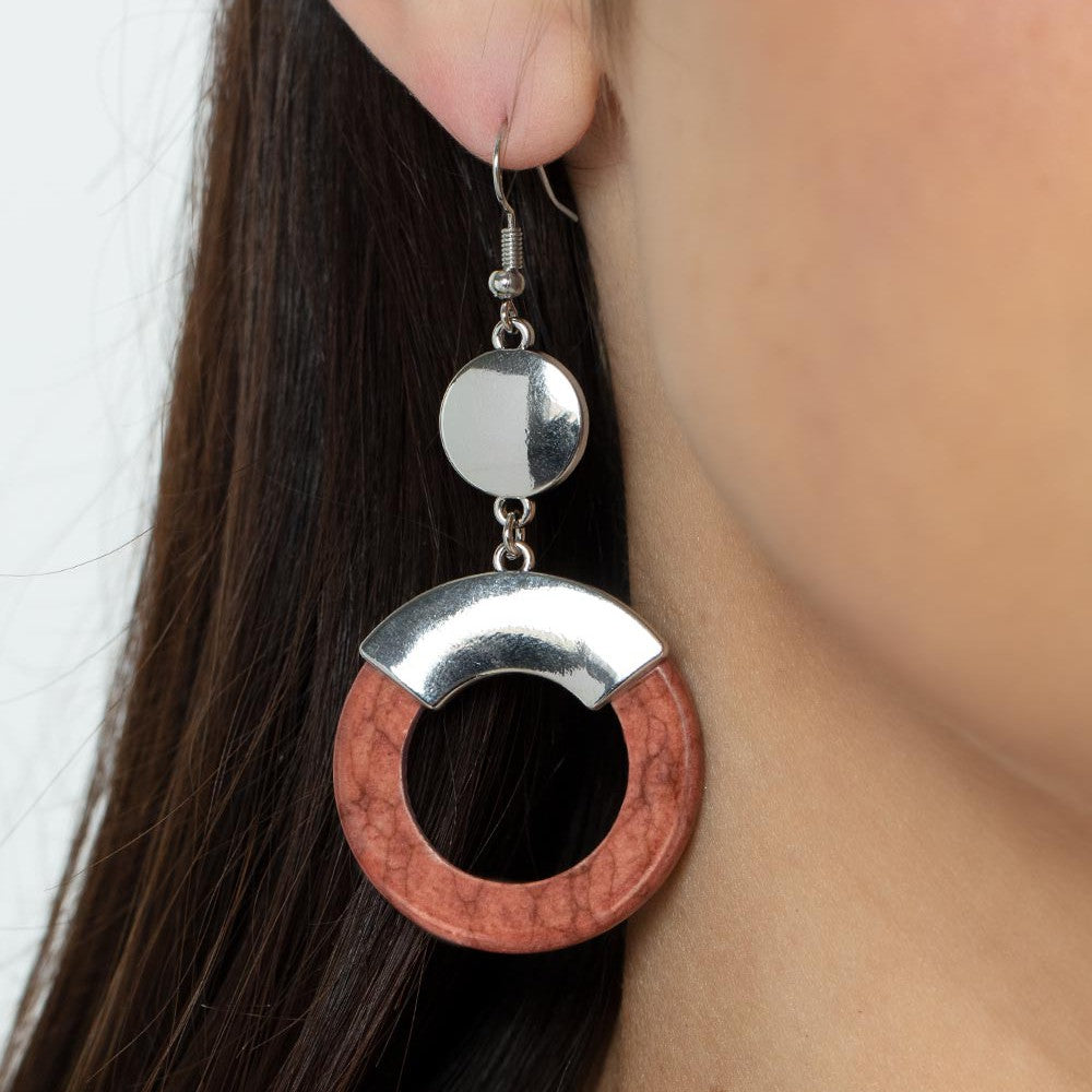ENTRADA at Your Own Risk - Brown Earrings - Bling by Danielle Baker