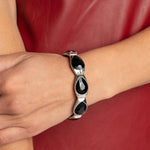 Formal Fanfare - Black Bracelet - Bling by Danielle Baker
