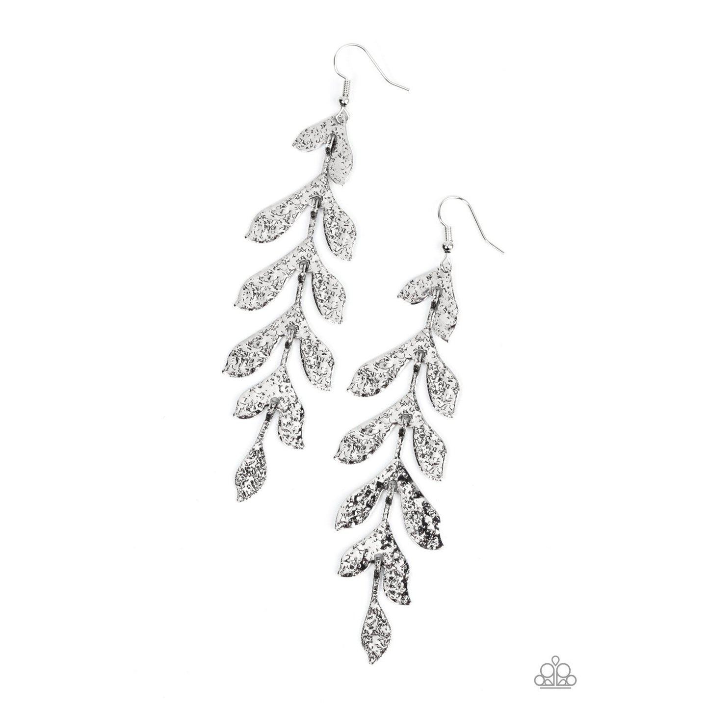 Lead From the FROND - Silver Leaf Earrings - rainbowartsreview by Danielle Baker