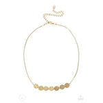 Slimmer Glimmer - Brass Choker Necklace - Bling by Danielle Baker