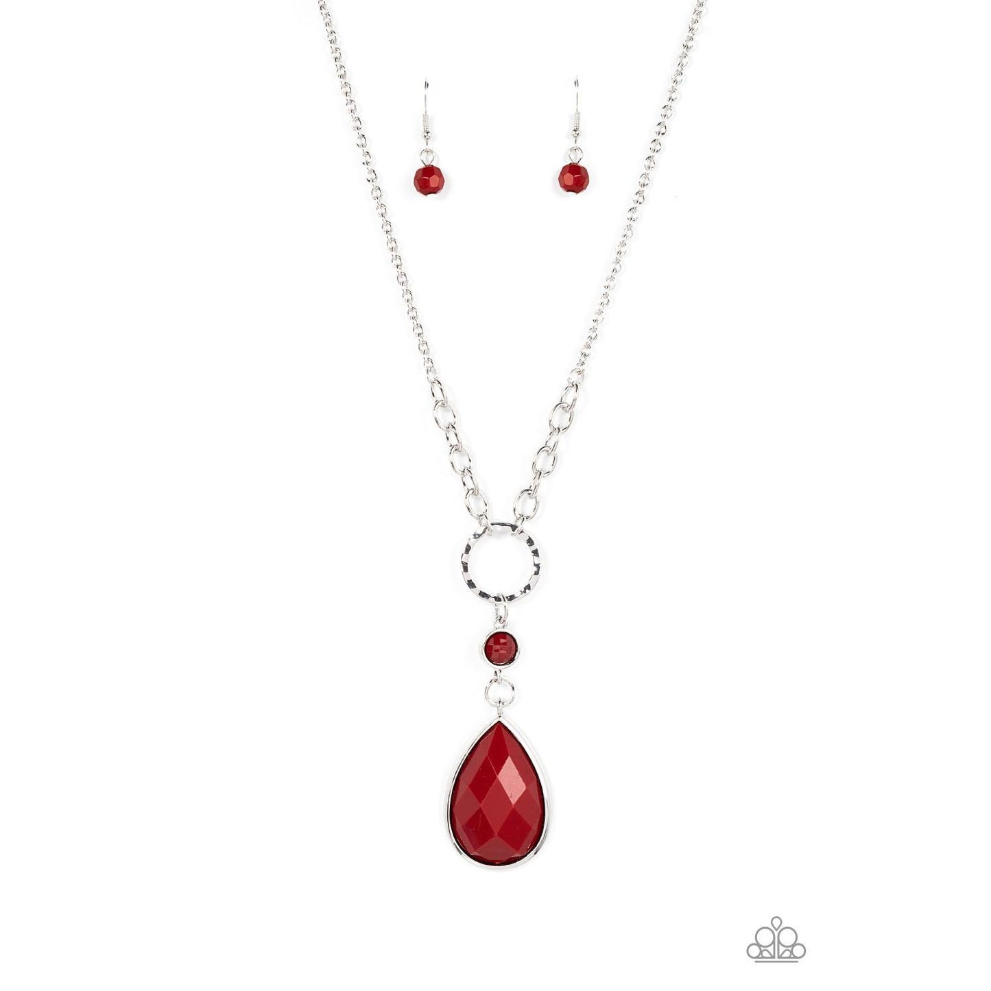 Valley Girl Glamour - Red Necklace - Bling by Danielle Baker