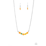 BOUQUET We Go - Orange Necklace - Bling by Danielle Baker