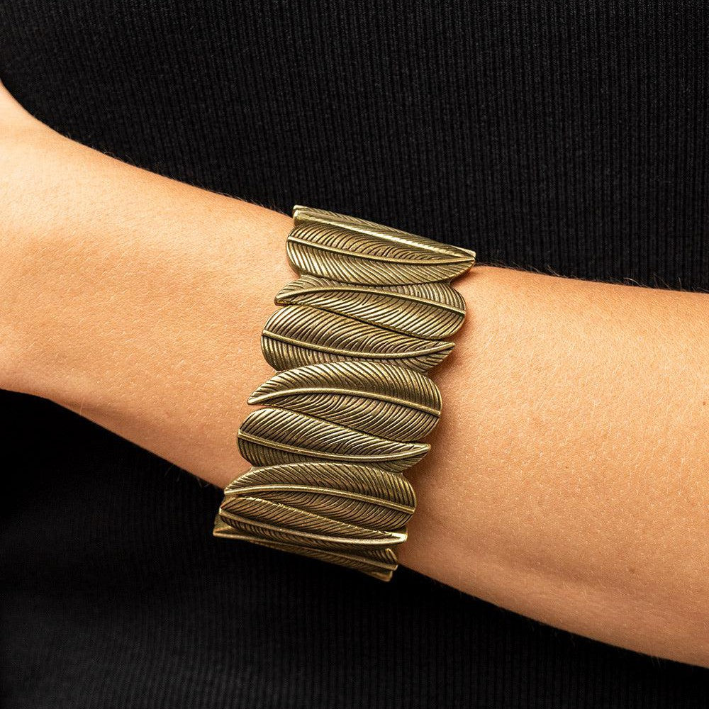 Cabo Canopy - Brass Leaf - Paparazzi Accessories Bracelet