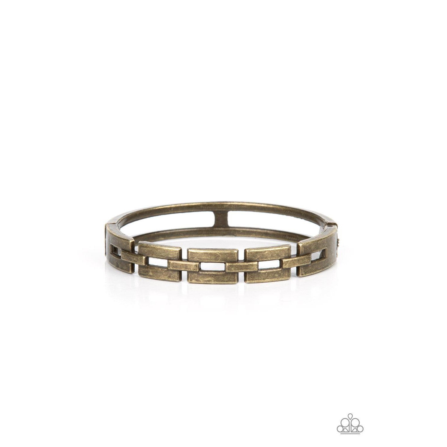 Closed Circuit Strategy - Brass Bracelet - Bling by Danielle Baker