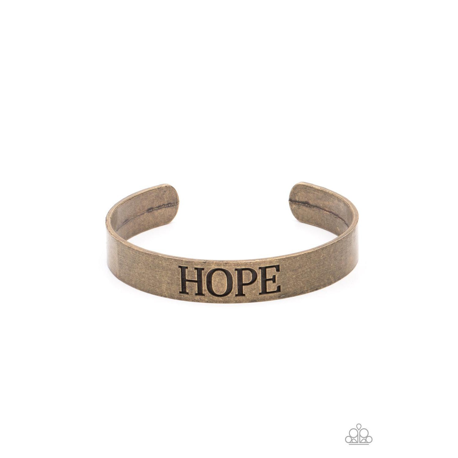 Hope Makes The World Go Round - Brass "HOPE"- Paparazzi Accessories Bracelet