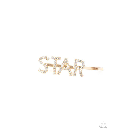 Star In Your Own Show - Gold "STAR" Hair Pin - Bling by Danielle Baker