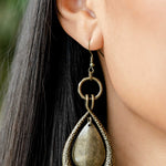 Forged Flare - Brass Teardrop Earrings- January 2023 Fashion Fix