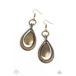 Forged Flare - Brass Teardrop Earrings- January 2023 Fashion Fix
