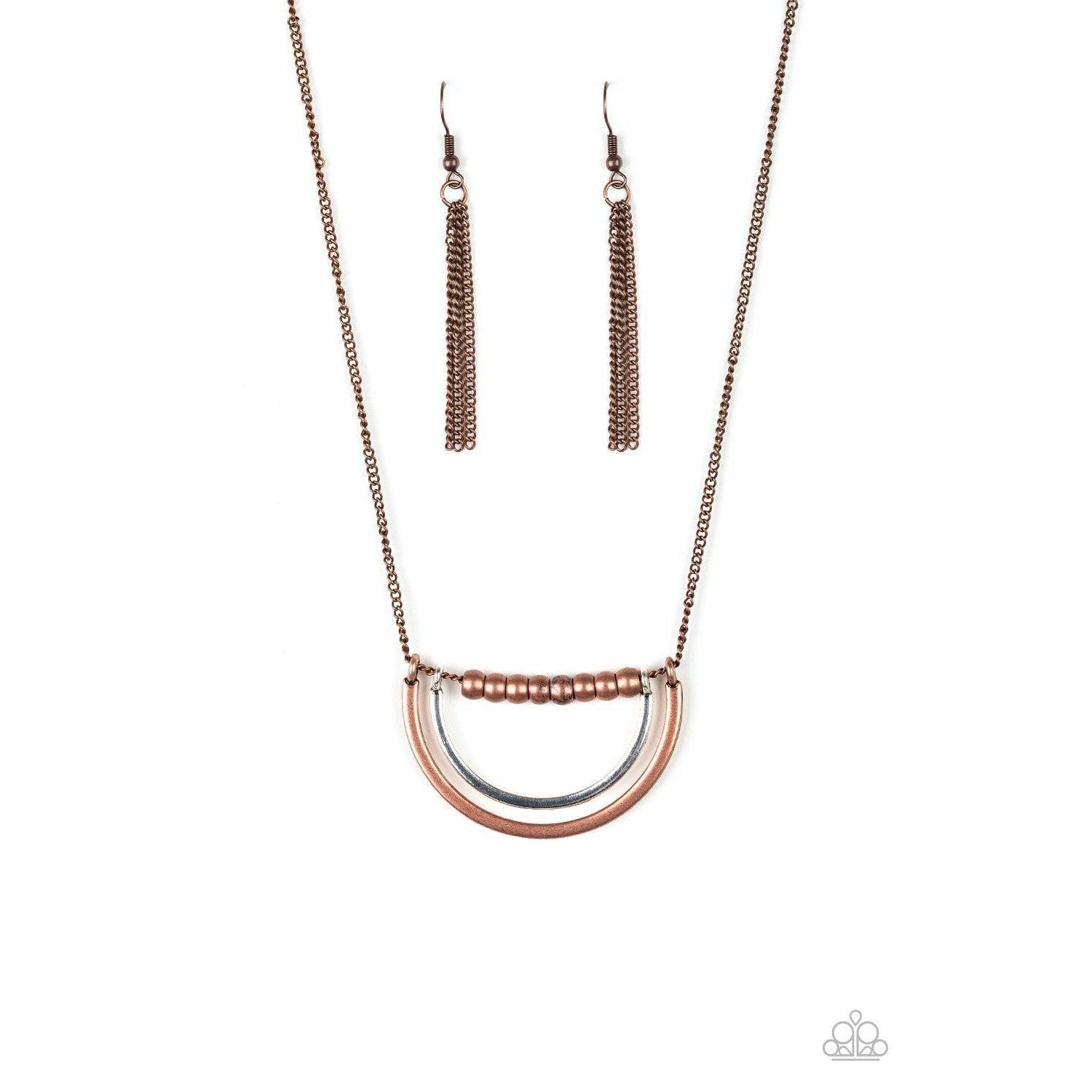 Artificial Arches - Copper and Silver Necklace- rainbowartsreview by Danielle Baker