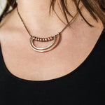 Artificial Arches - Copper and Silver Necklace- rainbowartsreview by Danielle Baker