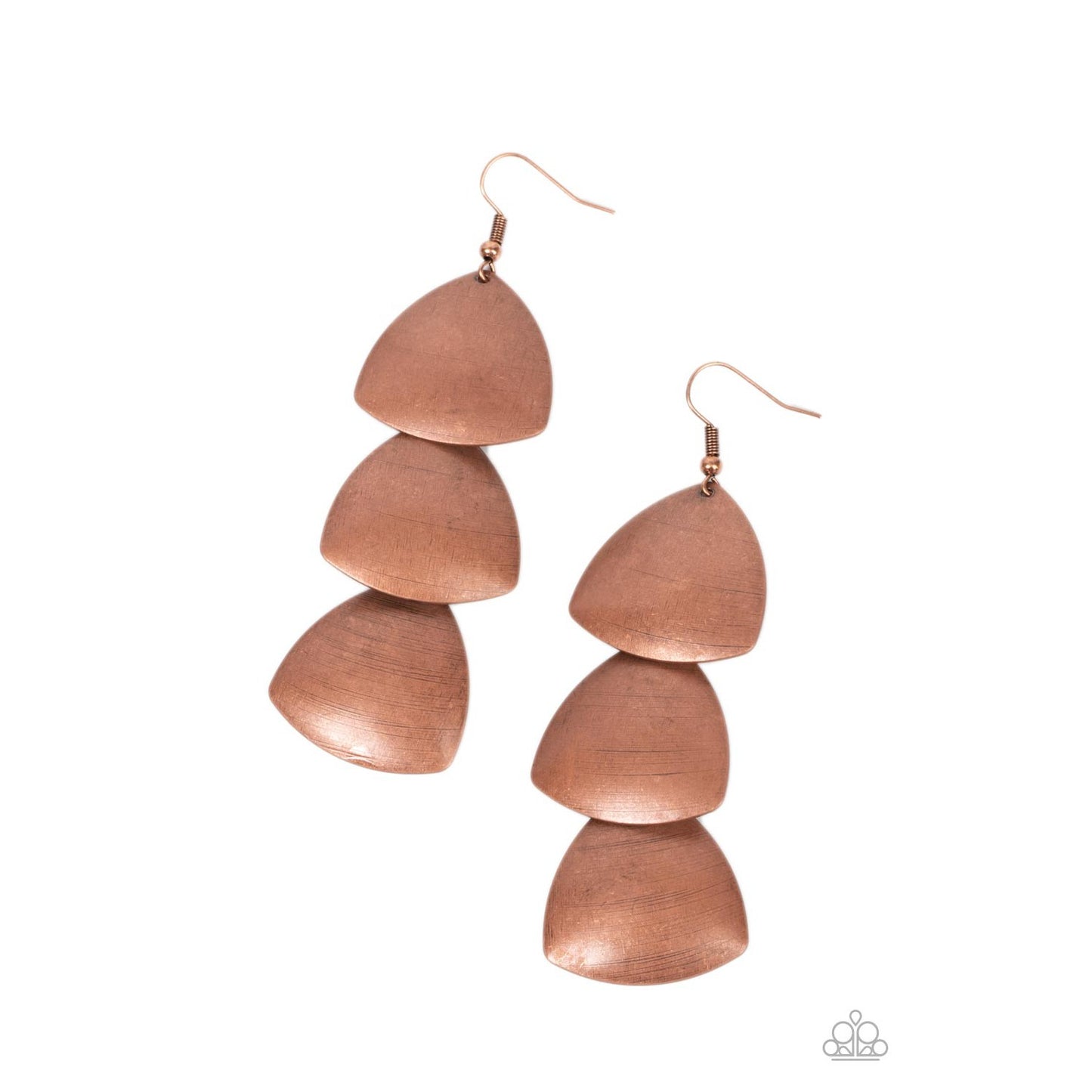 Modishly Metallic - Copper Earrings - Bling by Danielle Baker