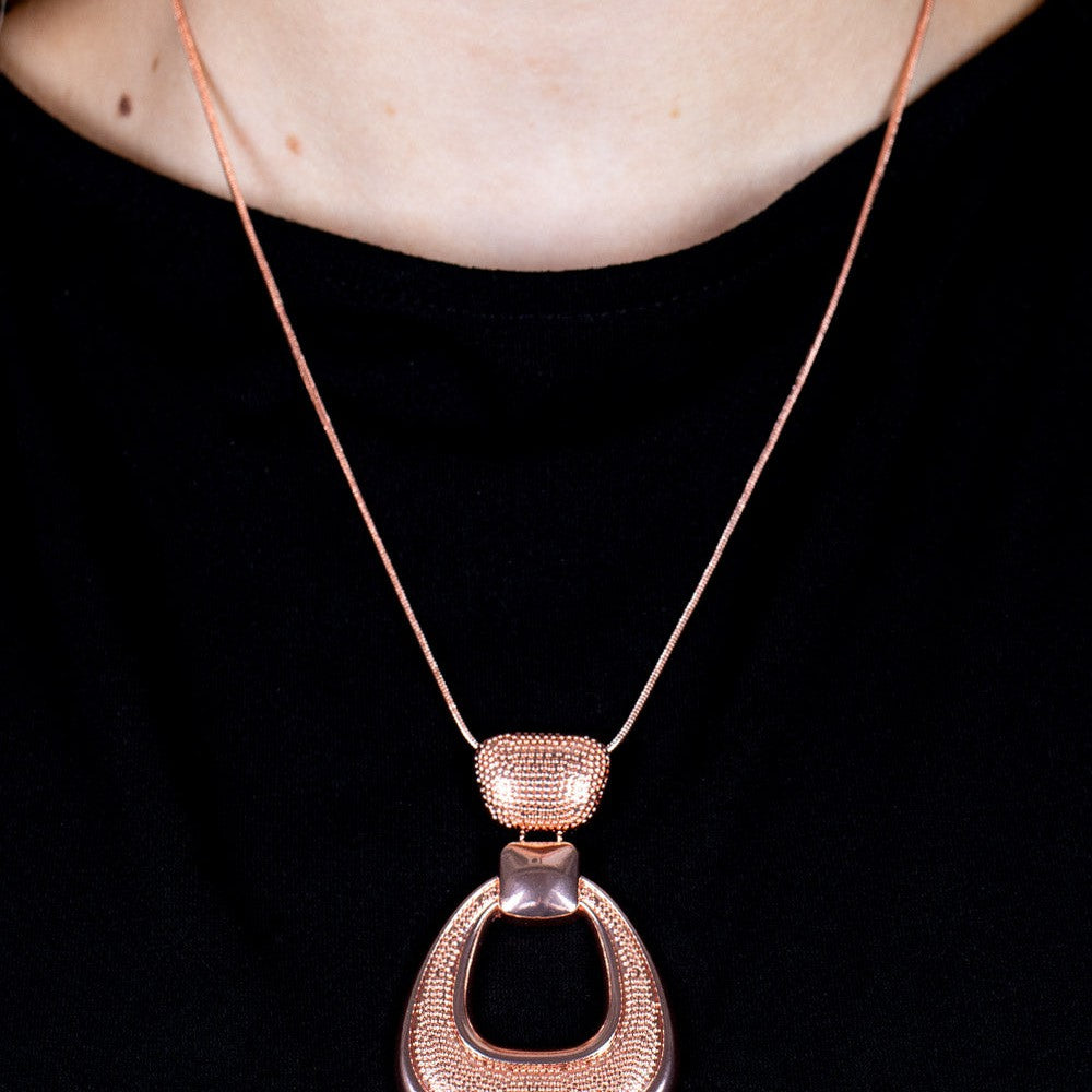 Park Avenue Attitude - Copper Necklace - Bling by Danielle Baker