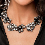 The Kim 2022- Paparazzi Zi Collection Gunmetal & Rhinestone Necklace