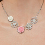 Tea Party Favors Pink Necklace - Bling by Danielle Baker