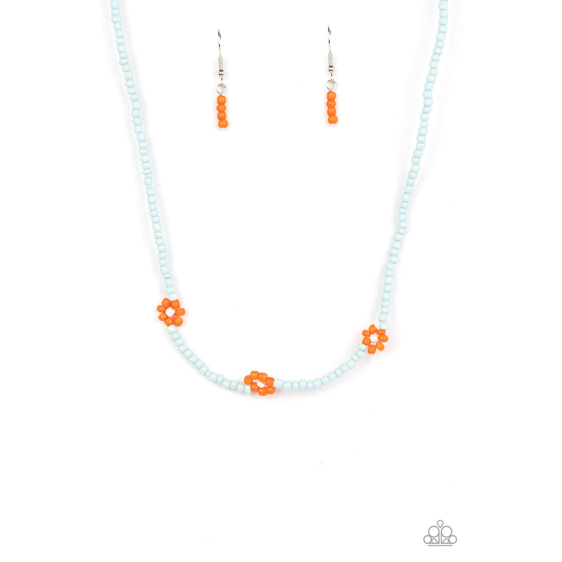 Bewitching Beading - Orange Daisy Necklace - Bling by Danielle Baker