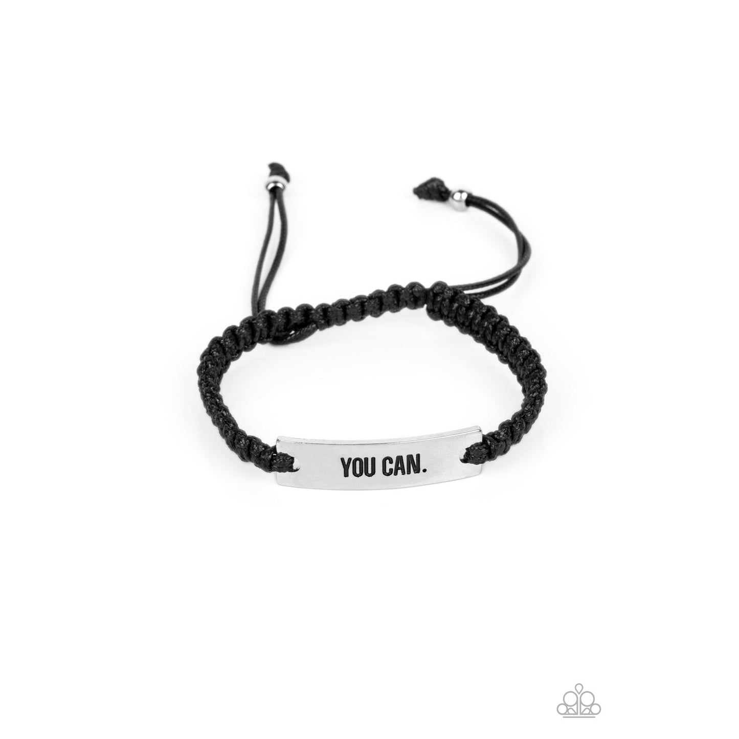 Beyond Belief - Black "YOU CAN" Bracelet - Bling by Danielle Baker