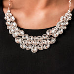 The Jenni 2022- Paparazzi Zi Collection Rose Gold Rhinestone Necklace