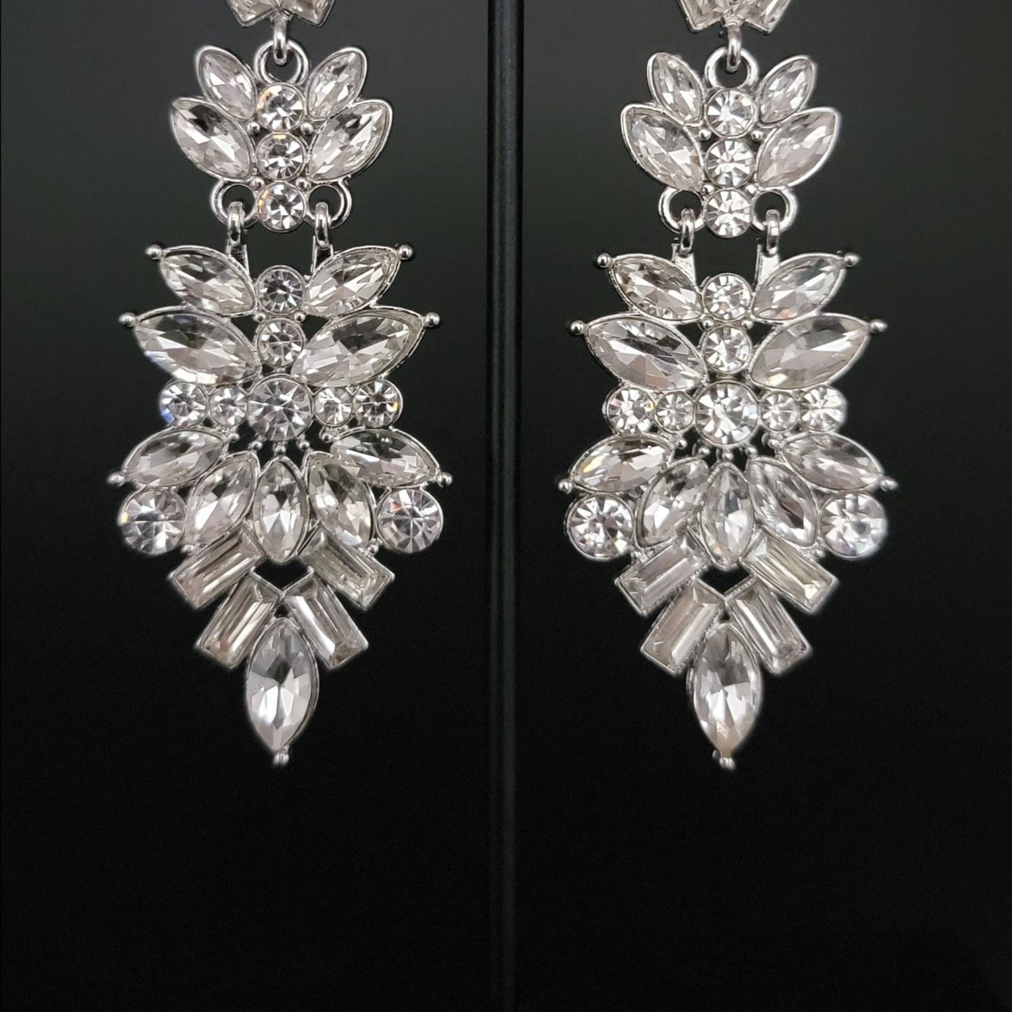 Frozen Fairytale White Rhinestone Earrings May 2022 LOTP - rainbowartsreview by Danielle Baker