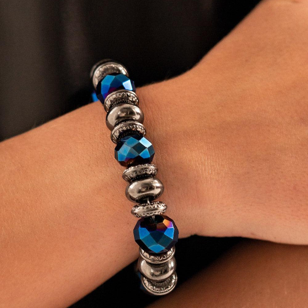 Power Pose Blue Bracelet - May 2022 LOTP - rainbowartsreview by Danielle Baker