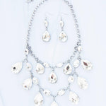 RETIRED VINTAGE- The Sarah 2020- Paparazzi Exclusive Zi Collection Silver & Rhinestone Necklace - Bling By Danielle
