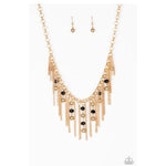 Ever Rebellious - Gold Necklace - Bling by Danielle Baker