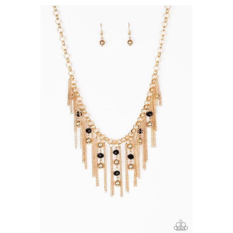 Ever Rebellious - Gold Necklace - Bling by Danielle Baker