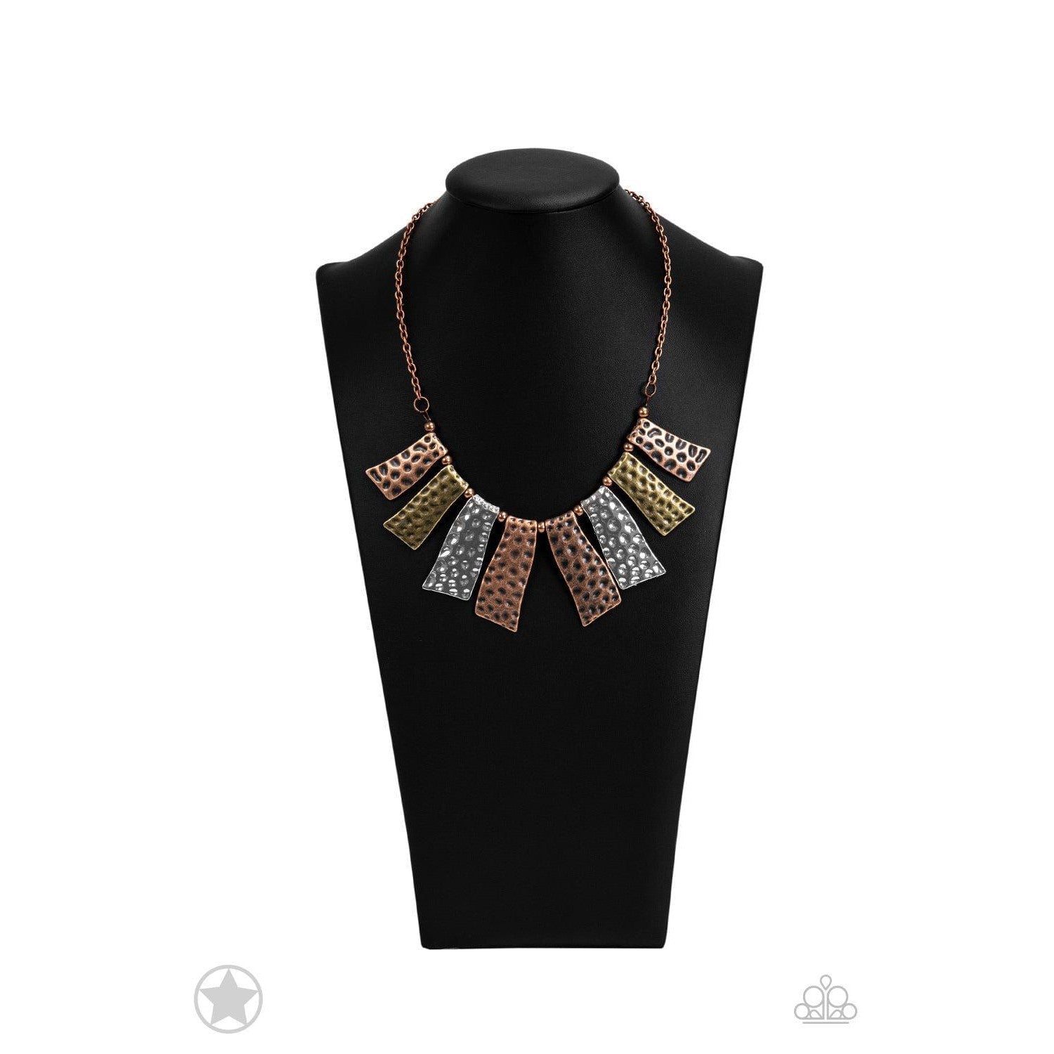 A Fan of the Tribe - Multi Blockbuster Necklace - A Large Selection Hand-Chains And Jewelry On rainbowartsreview,Women's Jewelry | Necklaces, Earrings, Bracelets