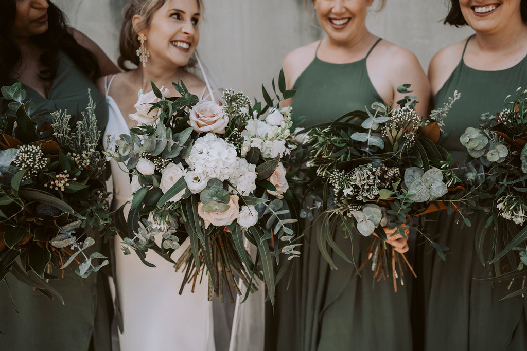 The Wild Flower Weddings - Madeleine + Ankit - Bridesmaids Bouquets
